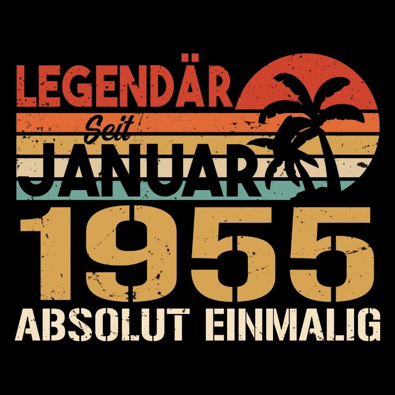 Geburtstagsgeschenk geboren im Januar 1955