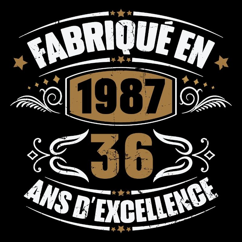 Cadeau d'anniversaire 36 ans, Fabriqué en 1987