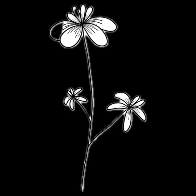 Filigrane Wildblume 