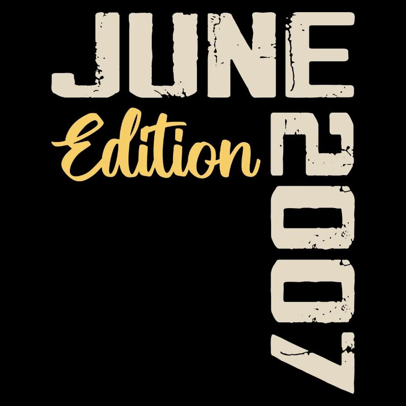 Born in June 2007 Gift June 2007 Birthday