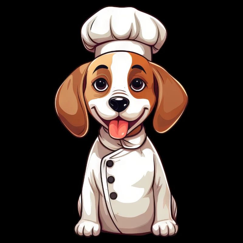 Conception de bande dessinée mignonne Beagle Chef
