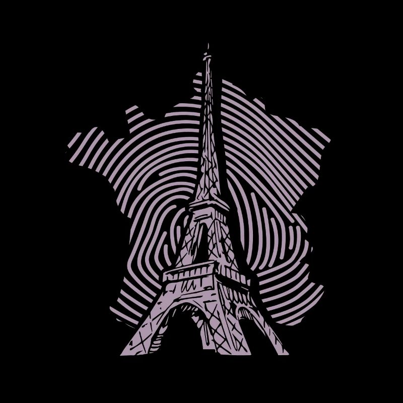 Eiffelturm Silhouette minimalistisch Paris