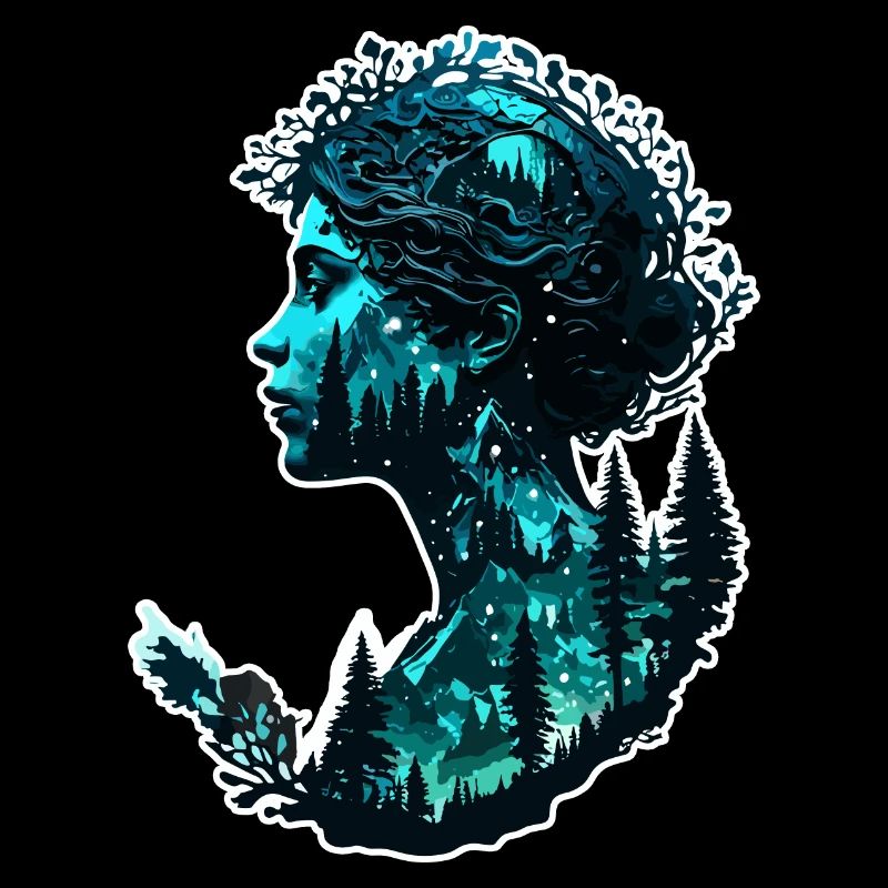 Silhouette / Forest / Portrait / Trees / Person