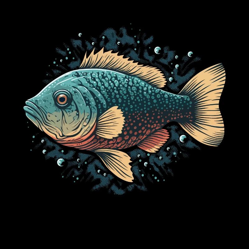 Illustration de poisson plat