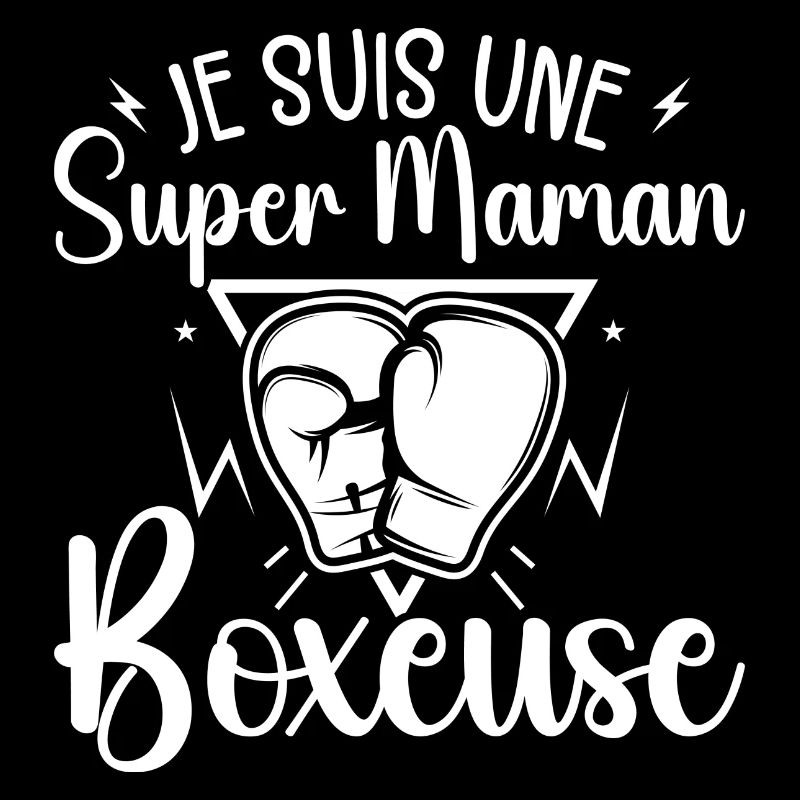 Je Suis Une Super Maman Boxeuse Cadeau Boxeuse