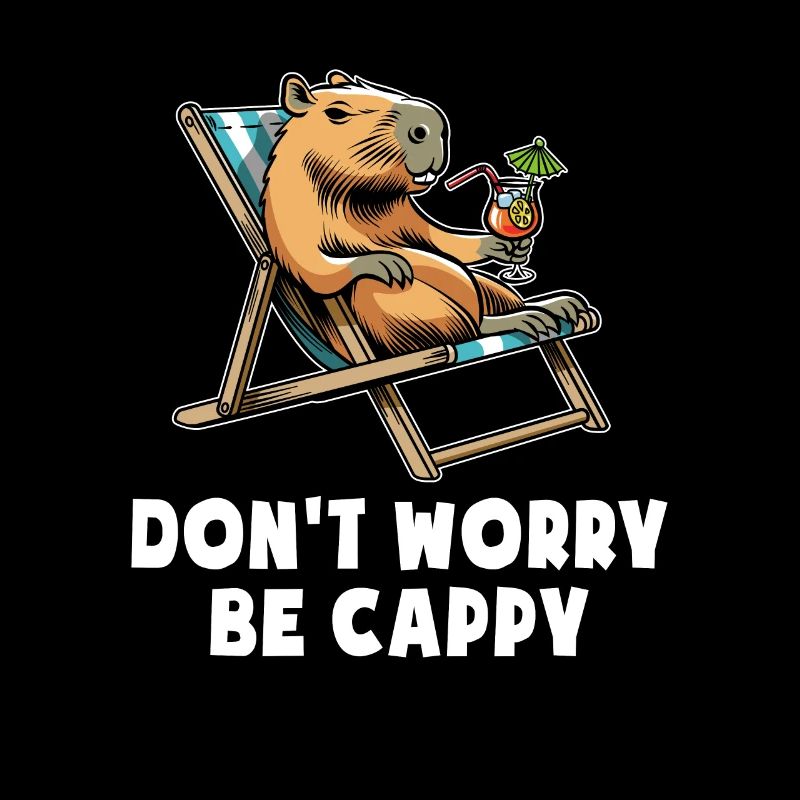 Don't worry be Cappy - Capybara - Holiday
