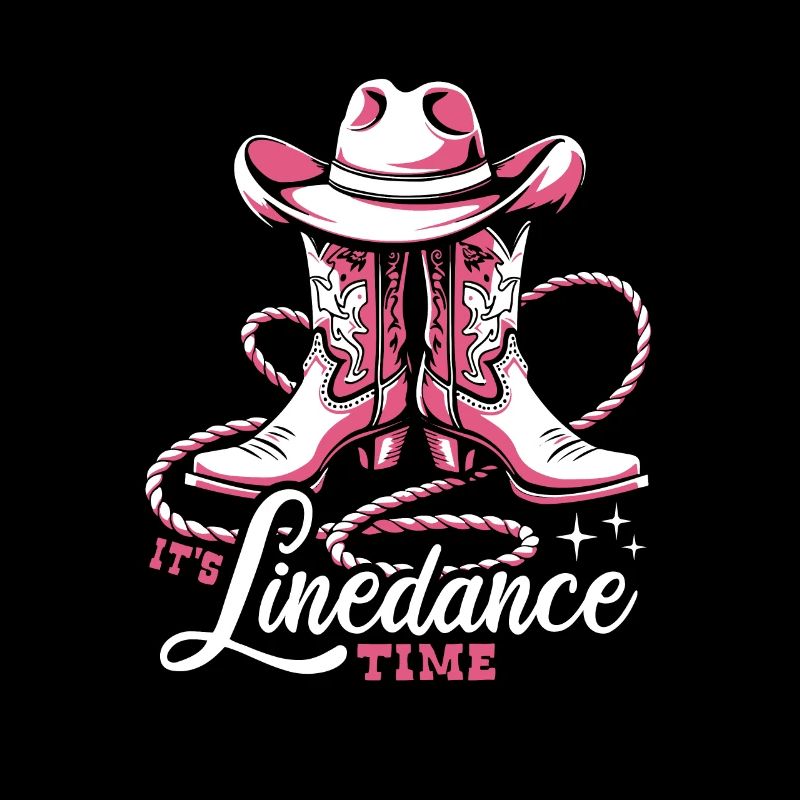 It's Linedance Time - Country Fan - Gift