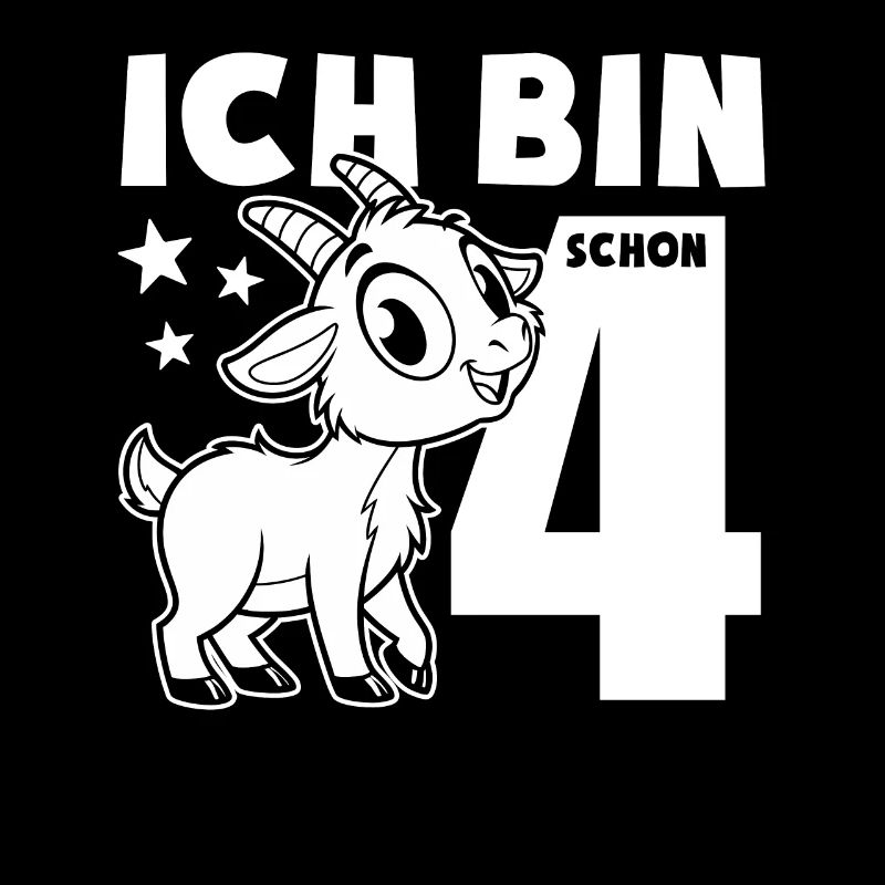 Ich bin schon 4 Geburtstag - niedlich