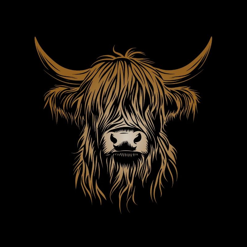 Scottish Highland Cattle - Cow - Gift