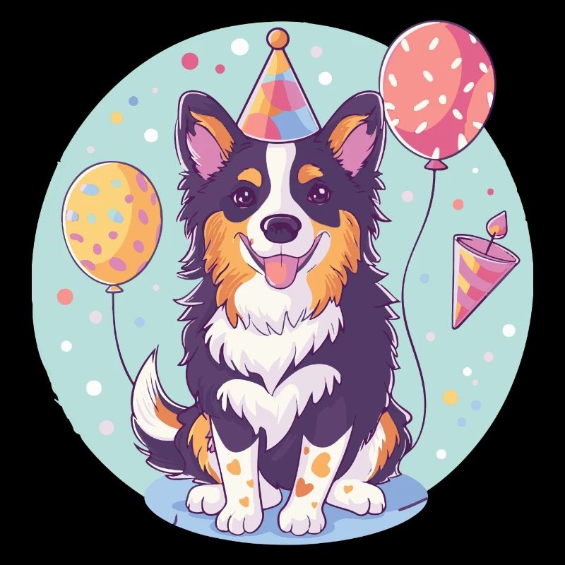 Border Collie Chiens Anniversaire Bébé