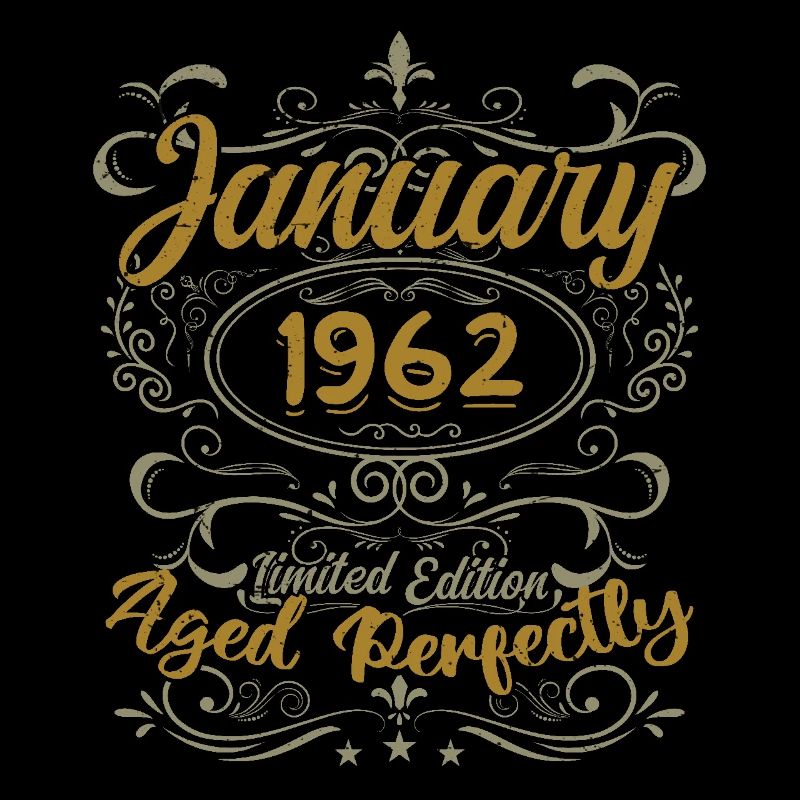 Januar Geburtstagsgeschenk Geboren im Januar 1962