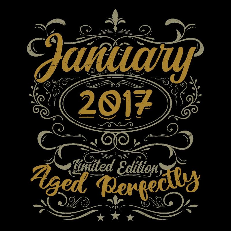 Januar Geburtstagsgeschenk Geboren im Januar 2017