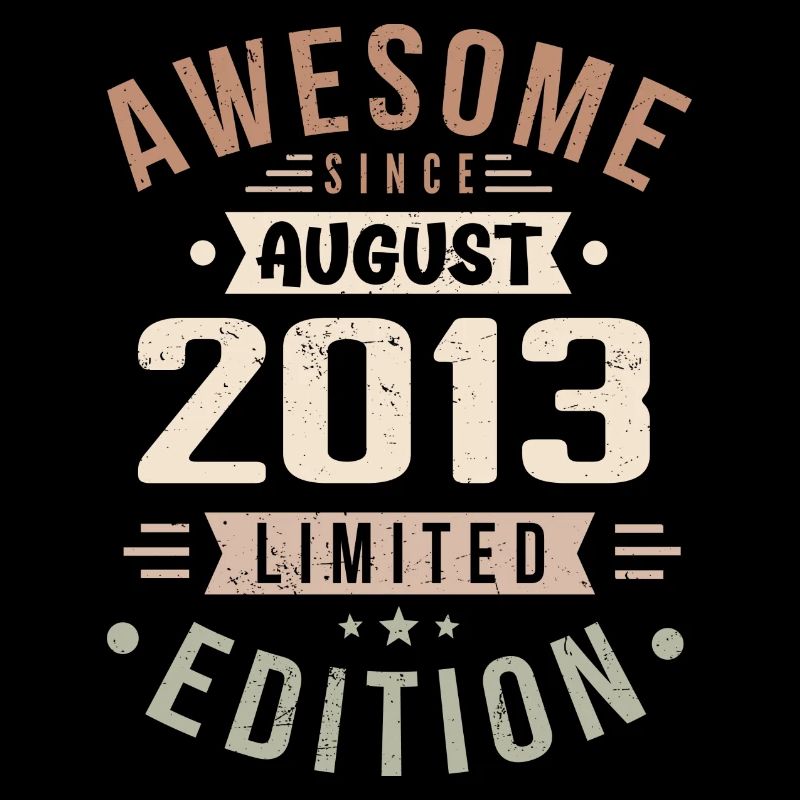 August 2013 Geburtstag im August 2013 Vintage 2013