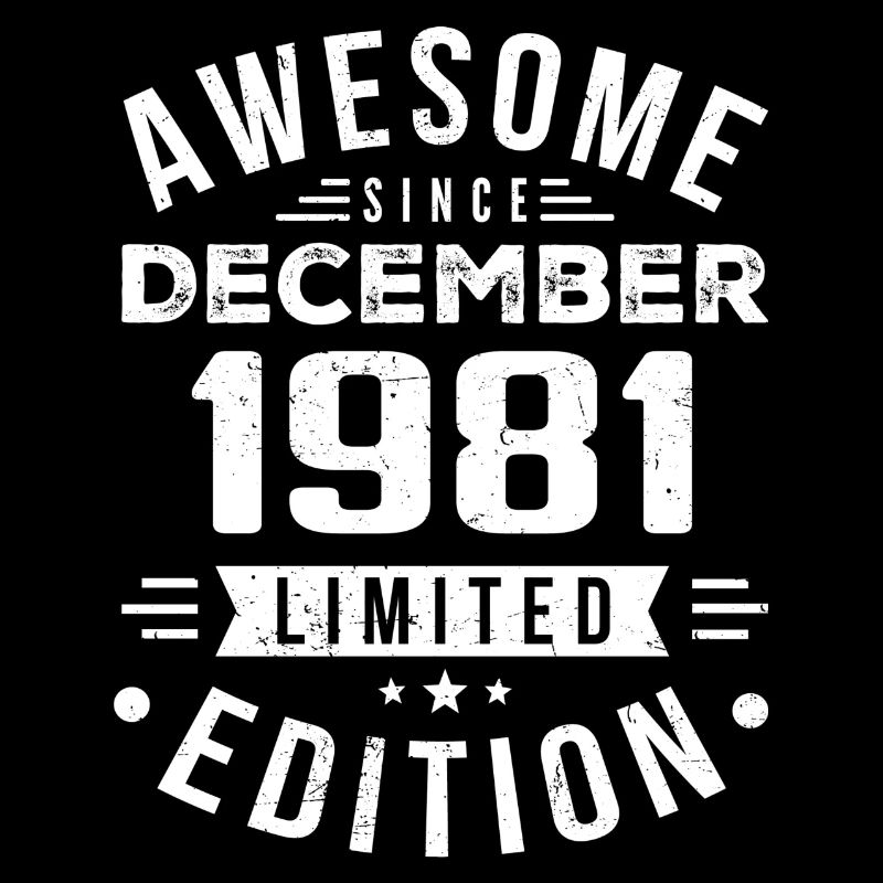 Cadeau d’anniversaire né en décembre 1981
