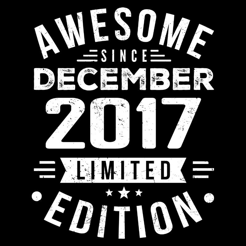 Geburtstagsgeschenk geboren im Dezember 2017