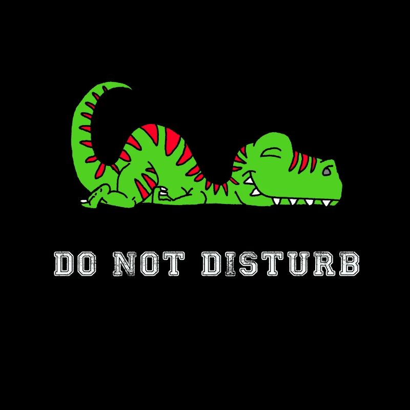 Dino Ne pas déranger Sommeil T-Trex Fatigué