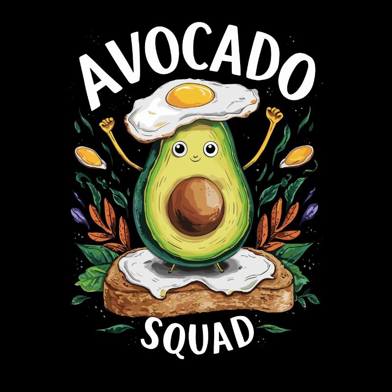 Funny Avocado Squad Breakfast Lover