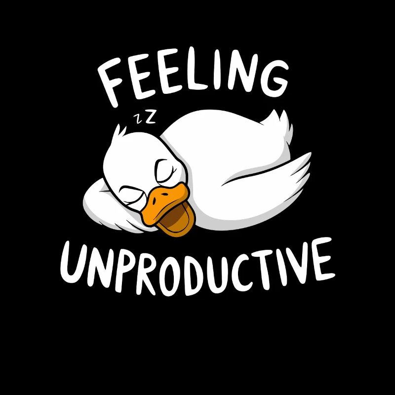 Feeling Unproductive Relaxing Duck
