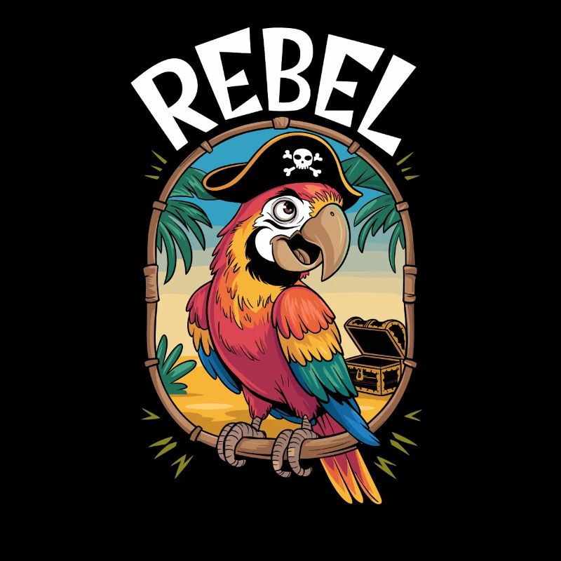 perroquet pirate rebelle conception d’aventure