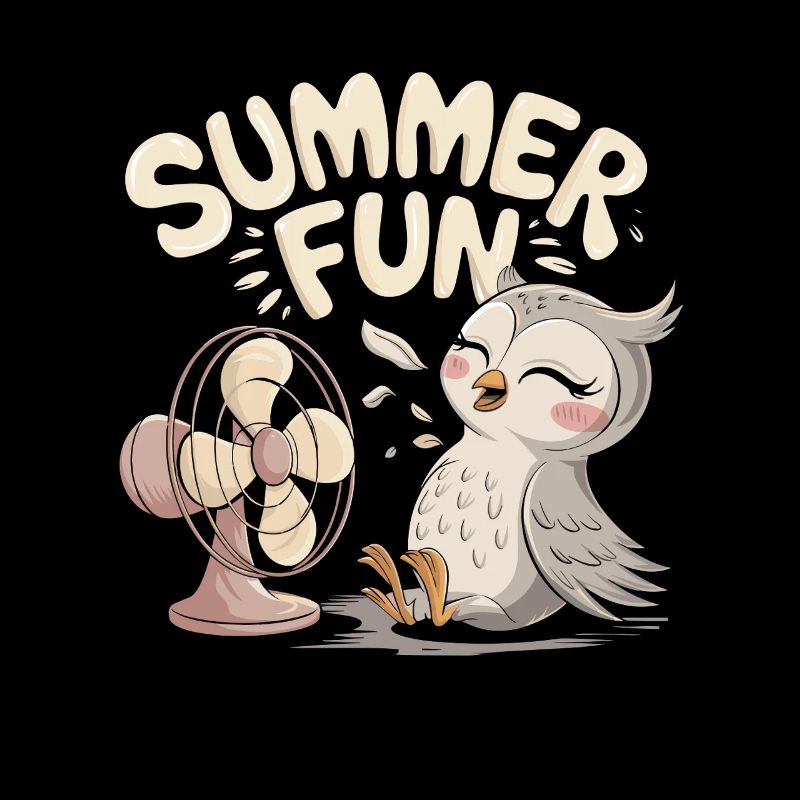 Summer Fun Owl with Fan