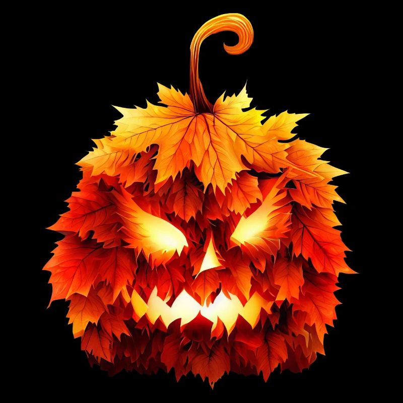 Autumn Halloween pumpkin