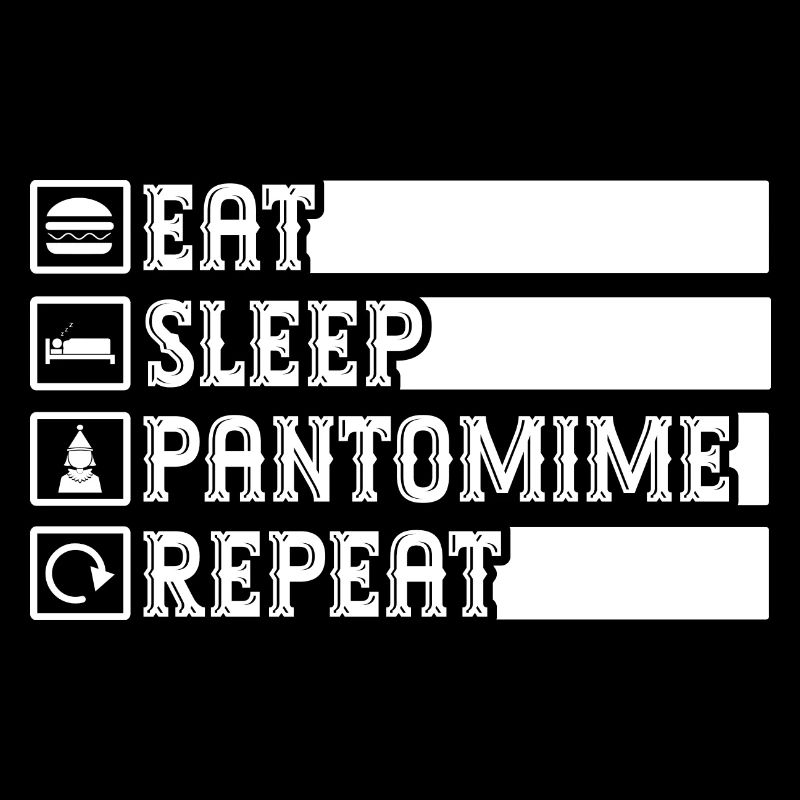 Circus Graphic Pantomime Repeat Circus Performer