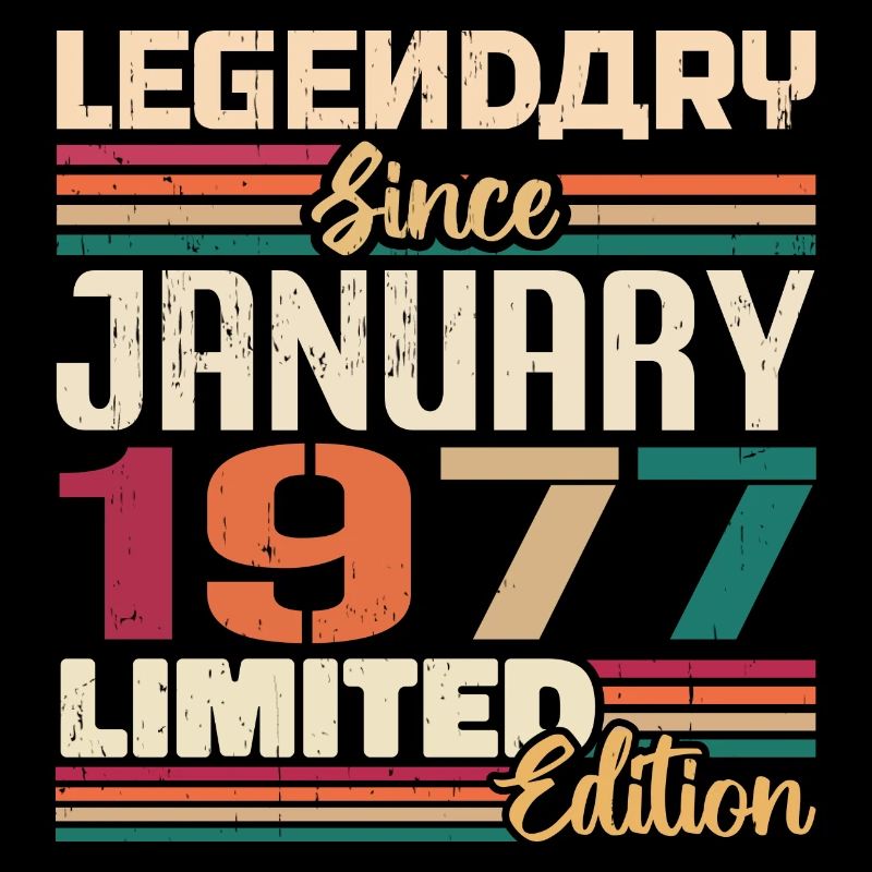 Geburtstagsgeschenk Geboren Im Januar 1977 - 1977