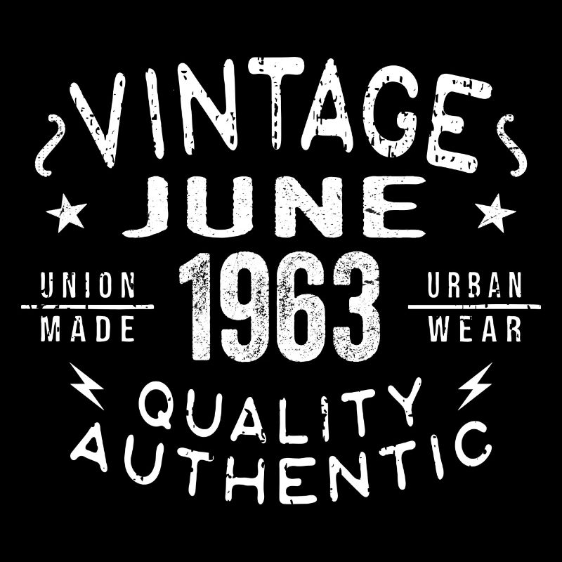 1963 Juni 1963 Jahrestag Juni 1963 Juni Geburtstag