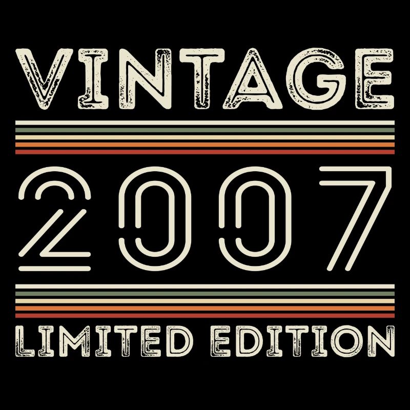 Vintage 2007 - Year 2007 Birthday Gift 2007