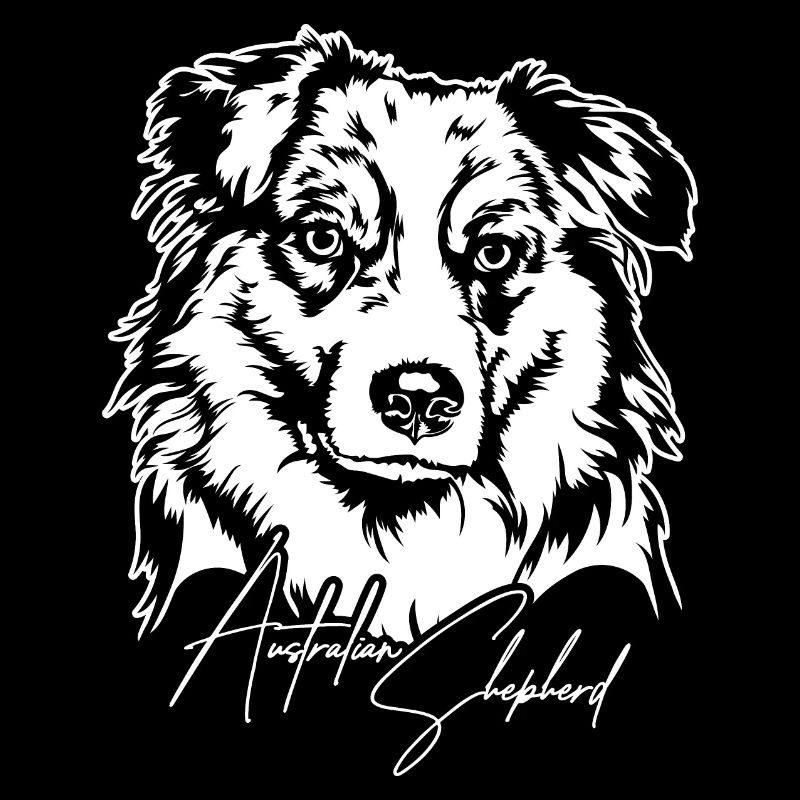 AUSTRALIAN SHEPHERD Hunde Portrait Hund Wilsigns