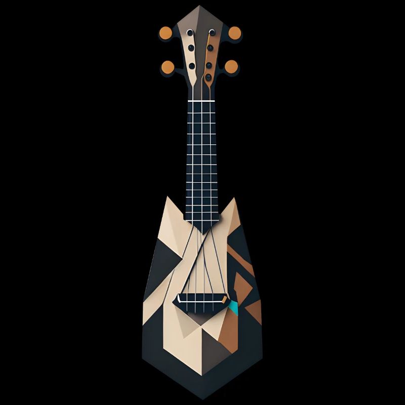 Abstrakte Ukulele