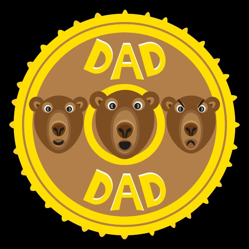 Bären DAD ein cooles Motiv zum Geburtstag.