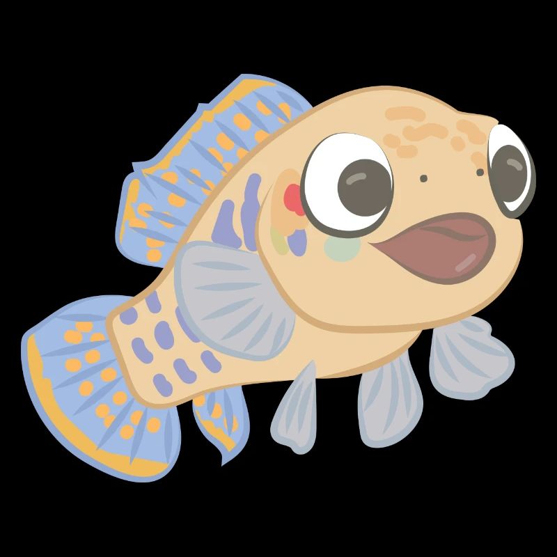 Poisson effronté comme illustration