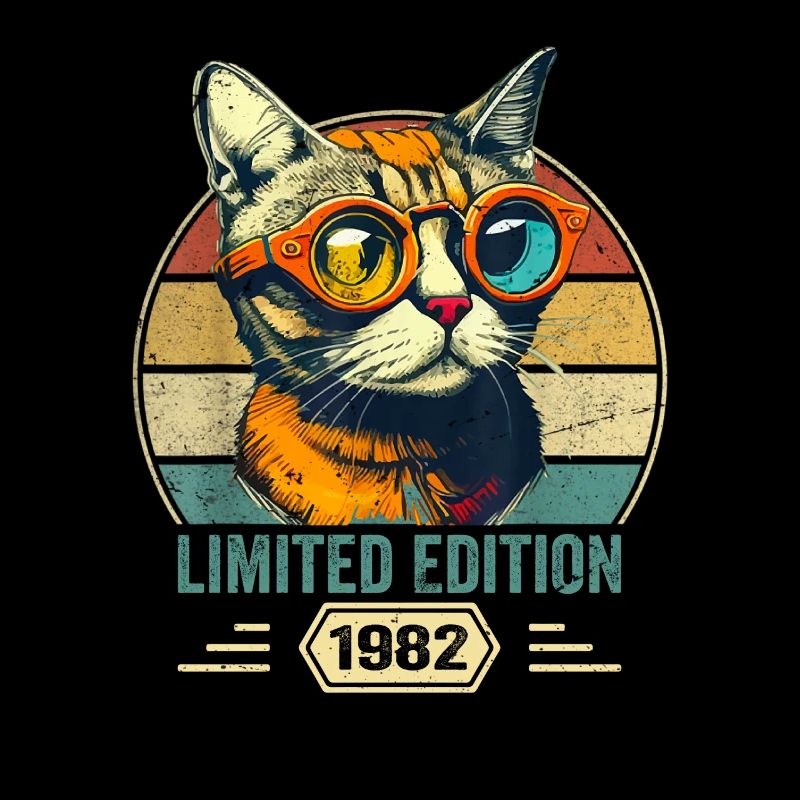 Awesome since 1982 Katze Geburtstag Geschenk