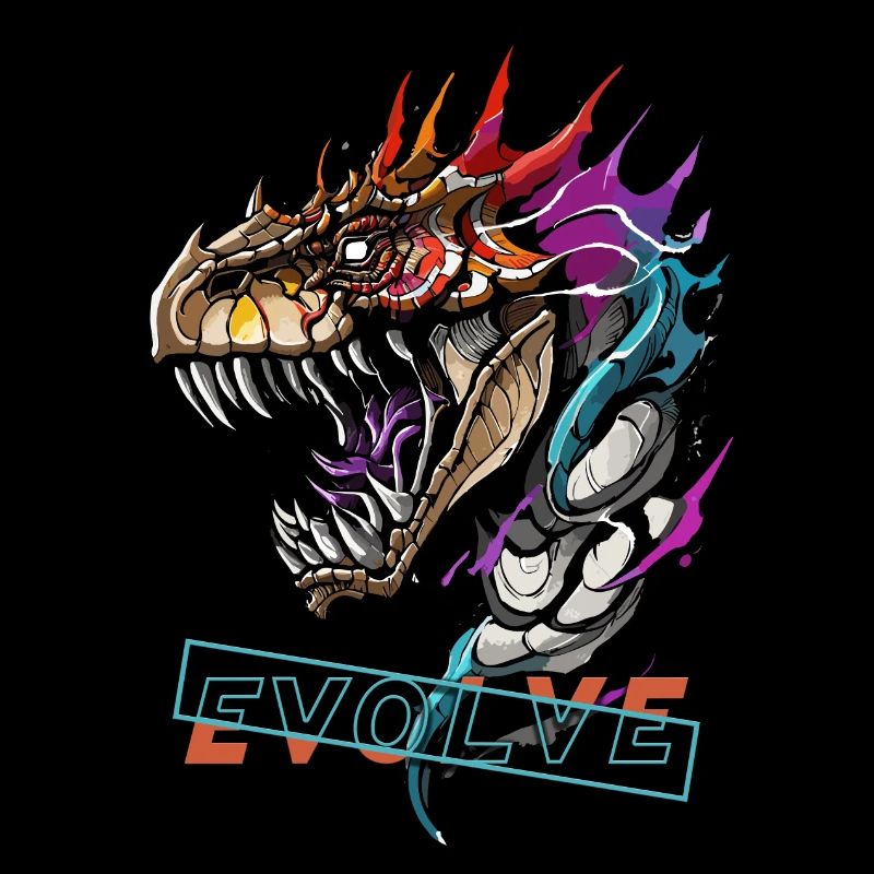 Evolution des Drachen brüllen