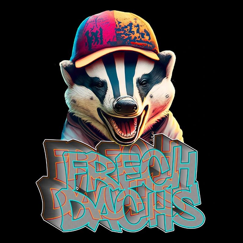 Naughty Badger- Naughty Badger Graffiti Style