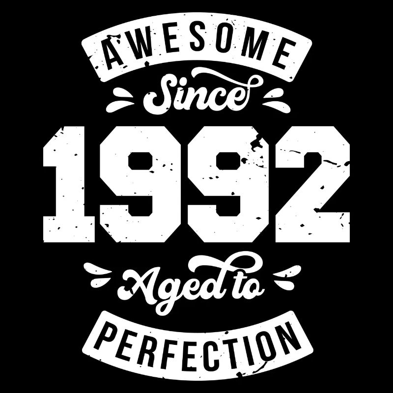 Millésime 1992 anniversaire - rétro 1992