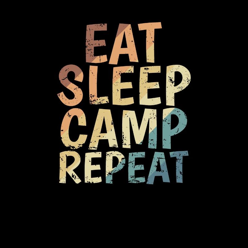 Manger dormir Camp répéter la liberté de vacances