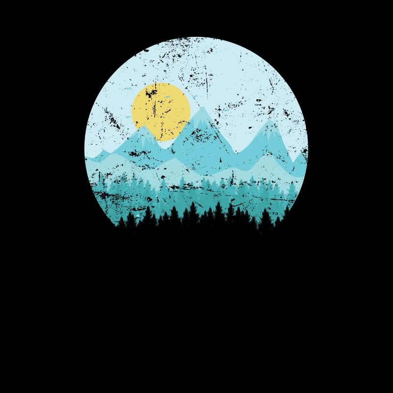 Montagnes avec paysage enneigé et forêts