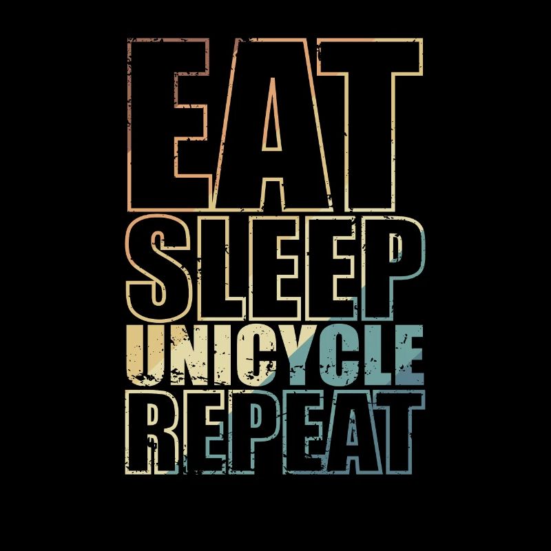 Manger Sommeil Unicycle Répéter Equilibre Sport