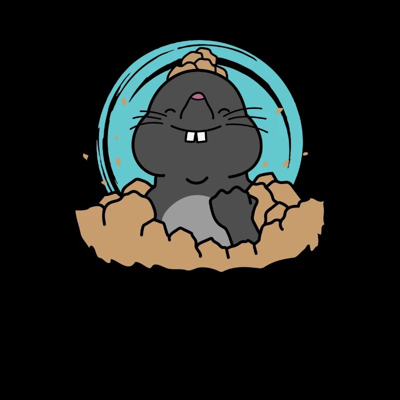 Mole rejoices animal mound