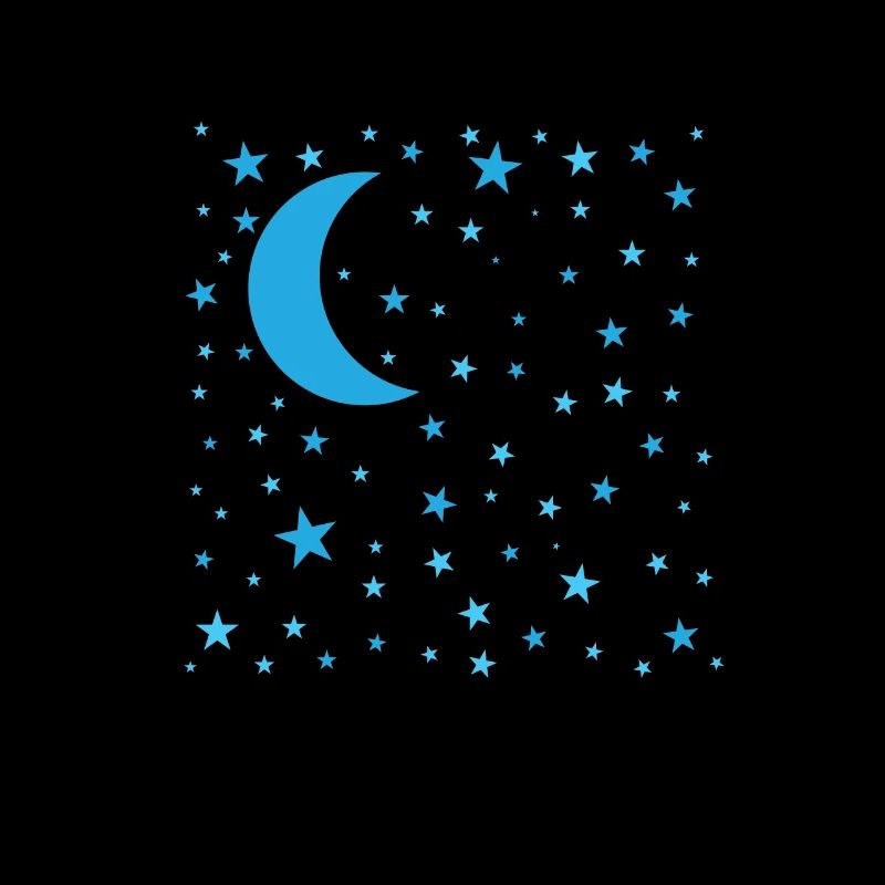 Stars with Moon Galaxy