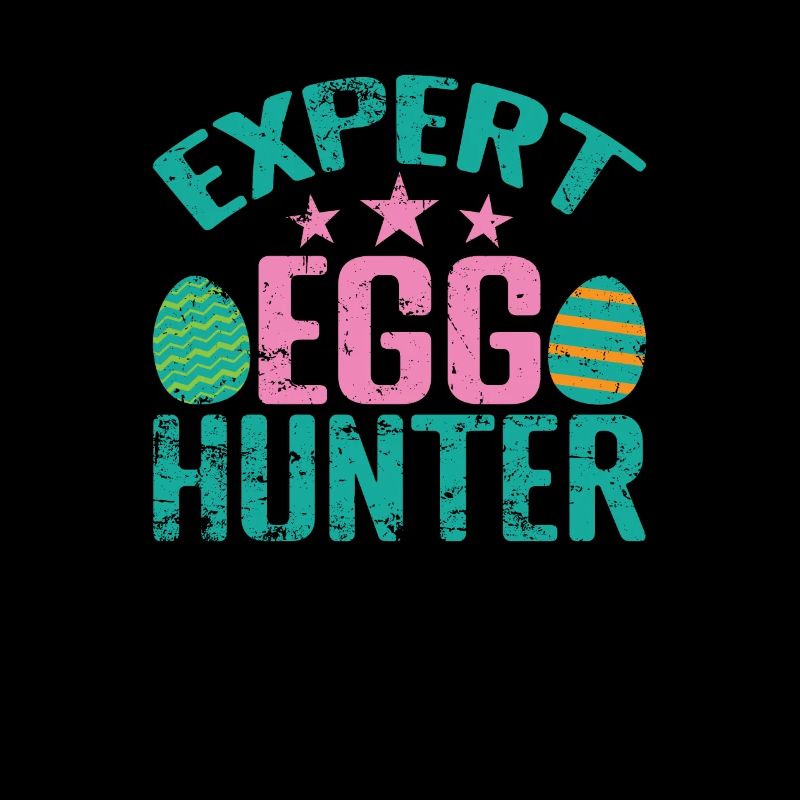 Expert Egg Hunter Easter Colorful Easter Eggs