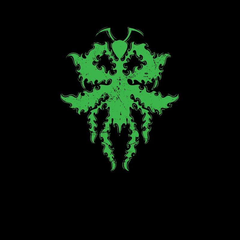 Pattern in praying mantis shape