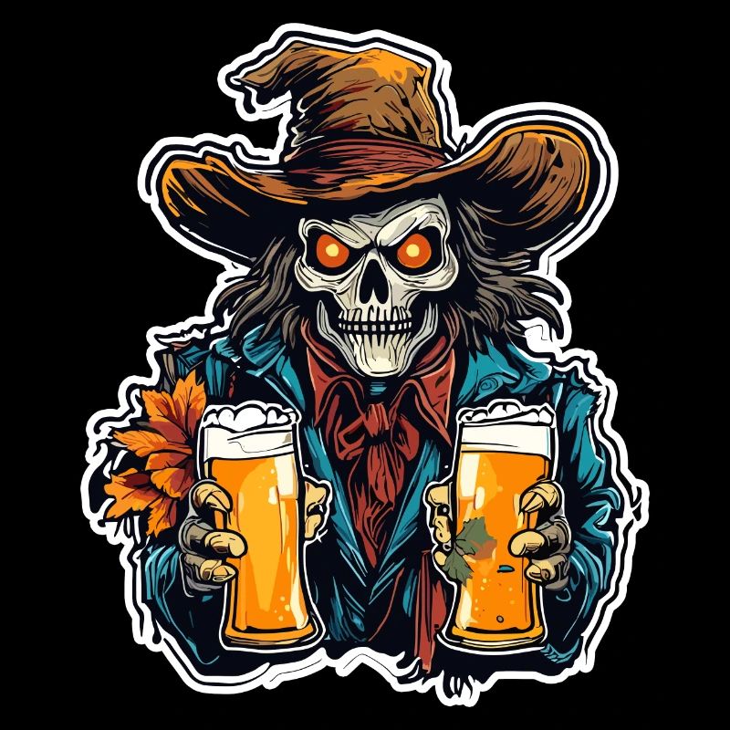 Épouvantail / Ouvrier de la moisson / Champ de maïs / Champ