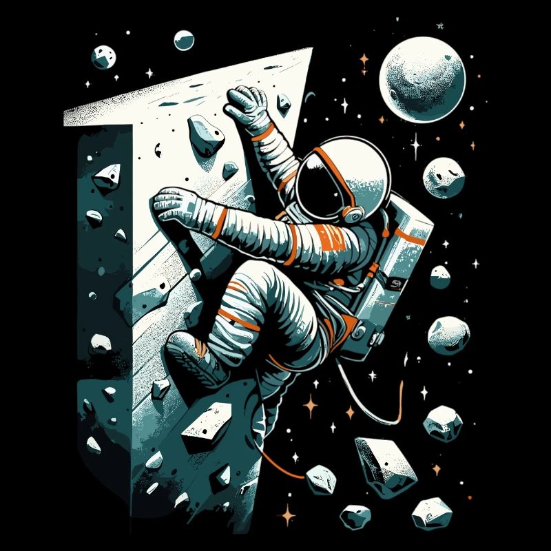 Bouldering Astronaut Spaceman Gift