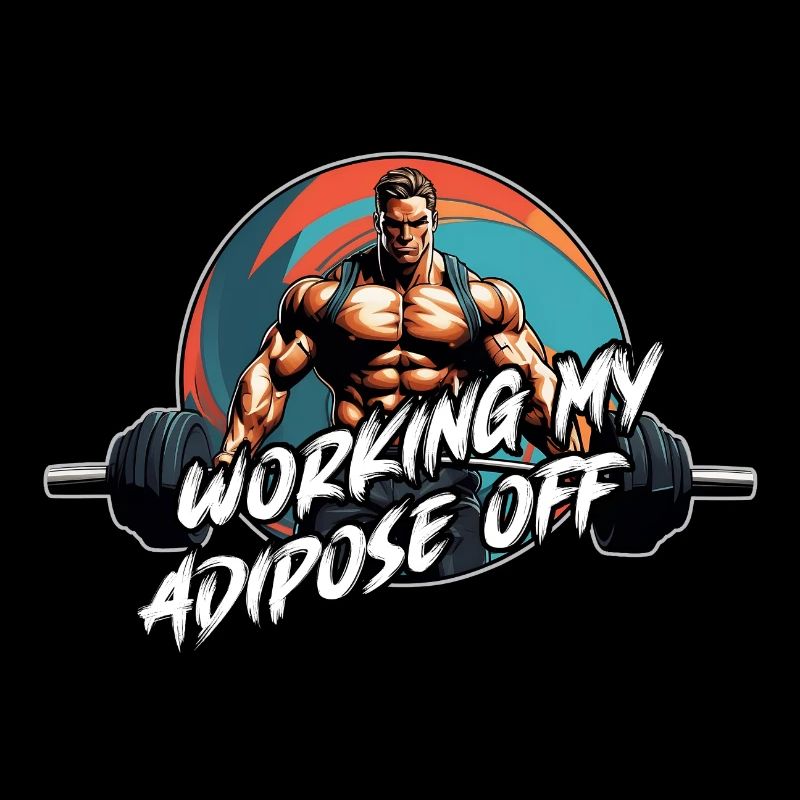 Bodybuilder with barbell hard workout