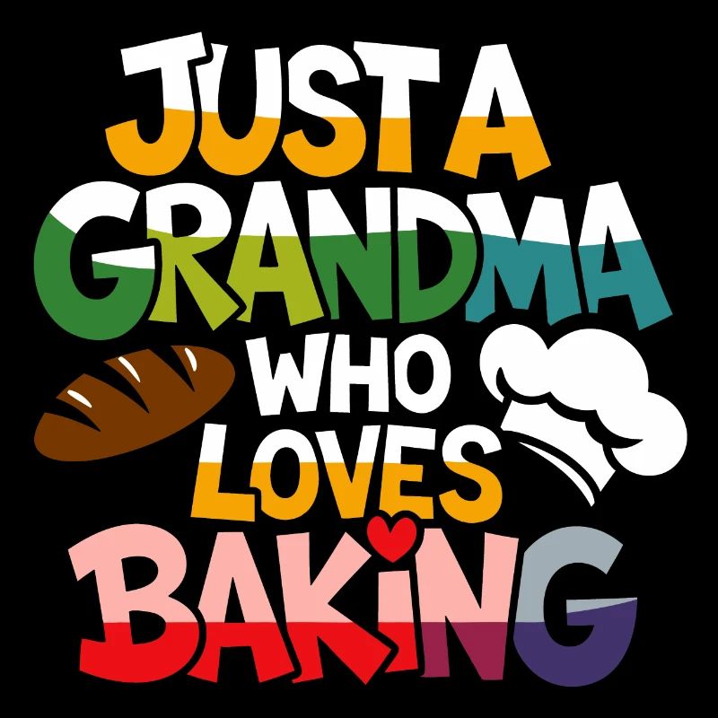 Oma backt gerne Großmutter ist Bäckerin