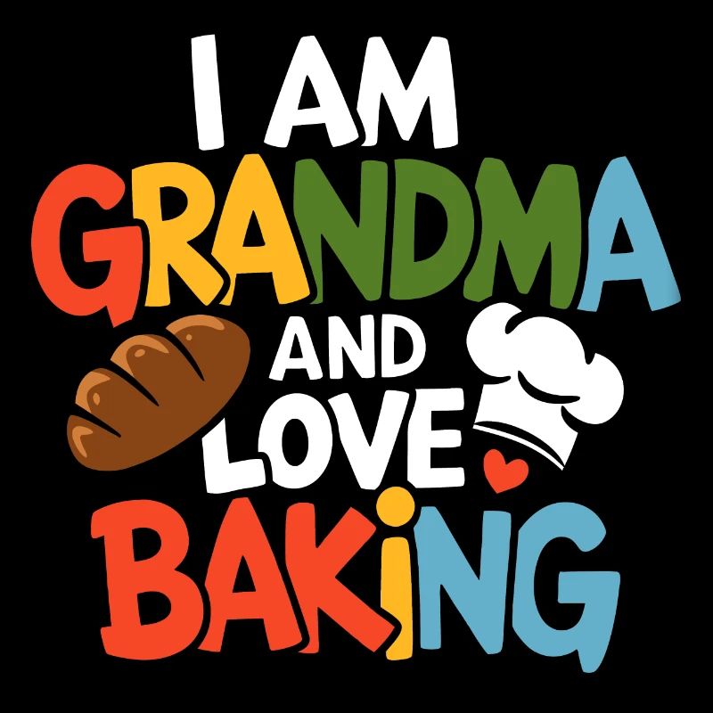Oma backt gerne Großmutter ist Bäckerin