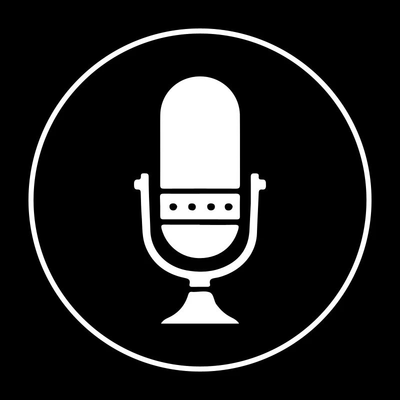 Icône du microphone du podcast